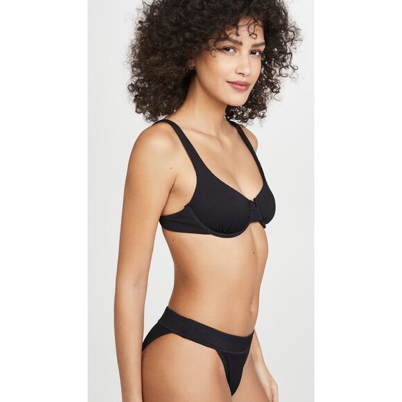 Charlie Holiday Women's Lula Bra Bikini Top Black Size XS 0411 - Picture 4 of 5